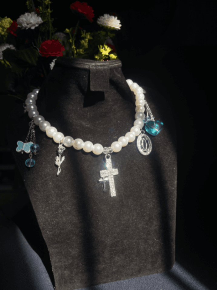 Blue mist necklace