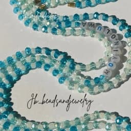 Blue ocean waistbeads