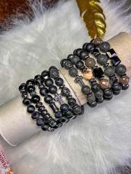 Men bracelet stack