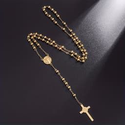 Rosary beaded necklaces