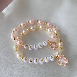 Single Customized beaded bracelets