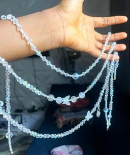 White waistbeads set